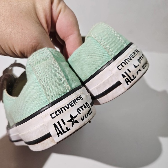 Converse All‎ Star Classic Low Top Sneakers Women's 8 Men's 6 Mint Green - Picture 5 of 8